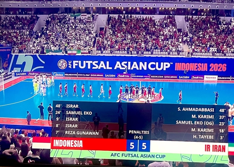 Nyaris Juara di Rumah Sendiri, Timnas Futsal Indonesia Gagal Juara Usai Kalah Adu Penalti dari Iran