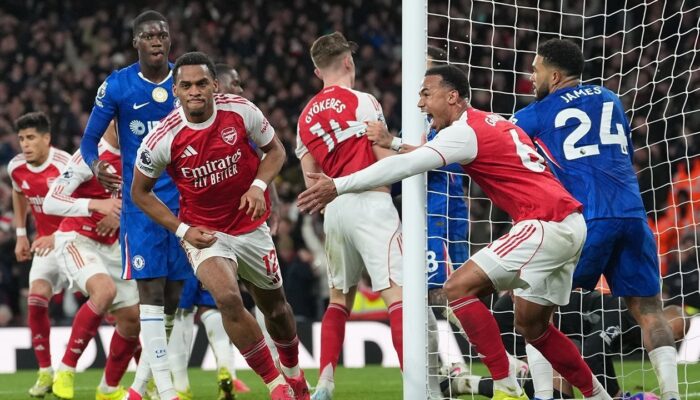 Laporan Lengkap Arsenal vs Chelsea 2-1: Efektivitas Bola Mati Jadi Kunci