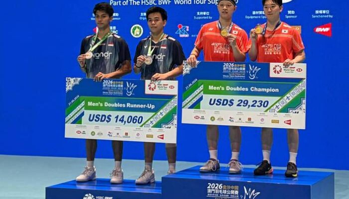 Ali Faathir/Devin Raih Runner-up Macau Open 2026, Petik Banyak Pelajaran Berharga